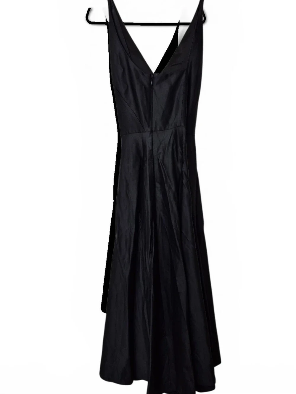 Kate Spade Saturday NWT Black Sleeveless V Neck Drape Dress 8